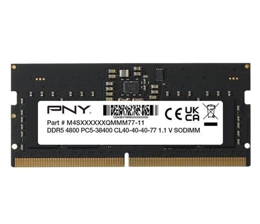 Pamięć RAM PNY 16GB DDR5 4800MHz SODIMM szybka i energooszczędna